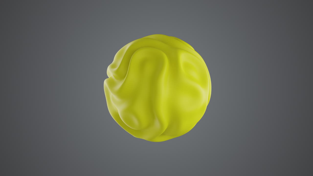 animación ondulada arte abstracto esfera 3d