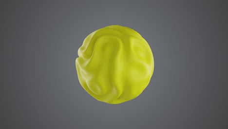animación ondulada arte abstracto esfera 3d