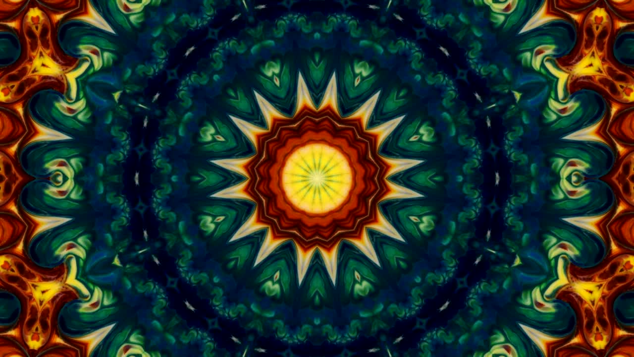 movimiento de fondo de kaleidoscopio abstractamente colorido