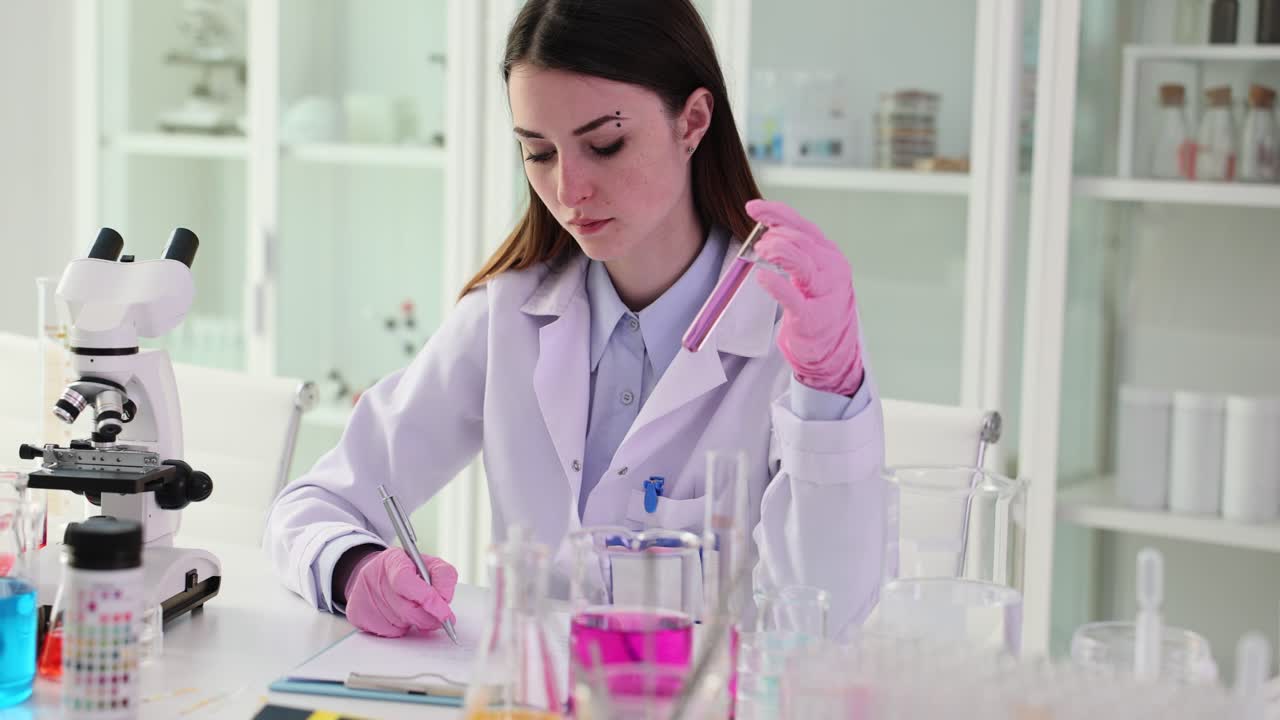 científico que trabaja en un laboratorio