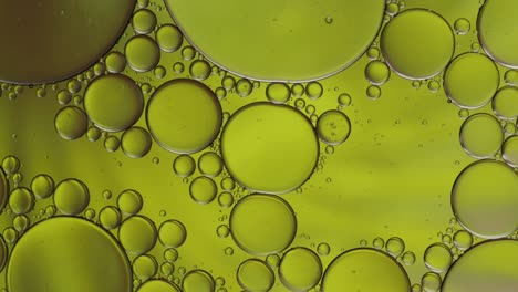 colorido artístico de gota de aceite flotando en el agua. fondo de burbuja abstracta