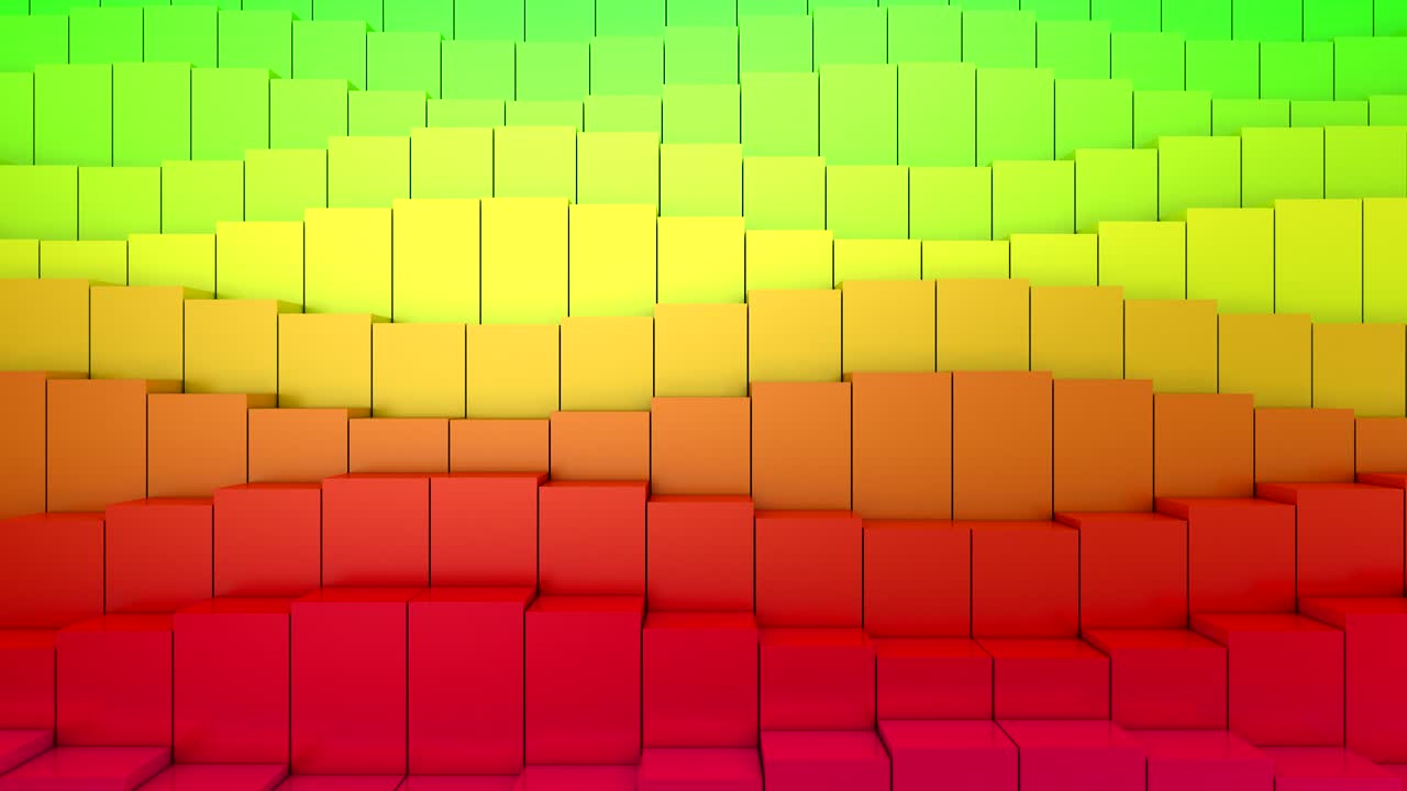 las cajas forman una onda