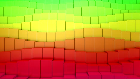 boxes form a wave