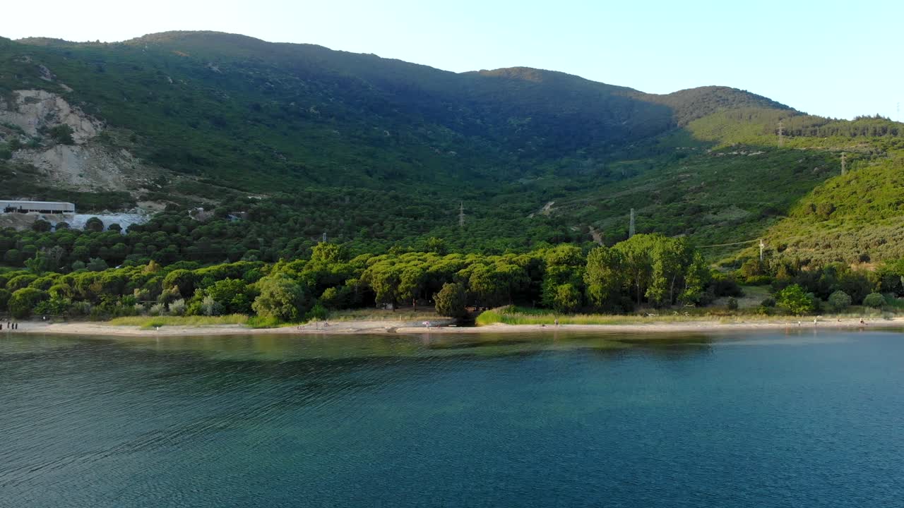 Aerial forward flight from Marmara sea to the coastline, Balikesir, Turkey