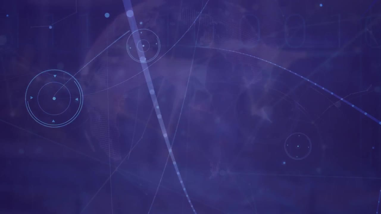 animación de la red de conexiones en todo el mundo