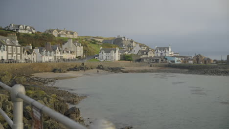 harbour area in small town portpatrick in dumfries and galloway scotland