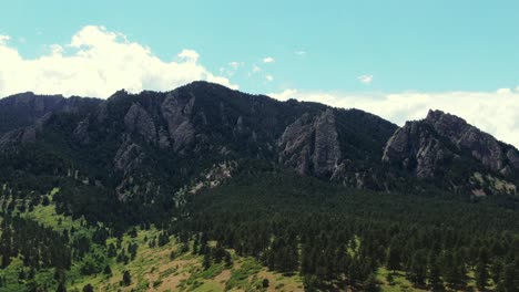 Dramatische-Bergpanoramen,-Hellblauer-Himmel,-Dolly-Luftaufnahme-Colorado