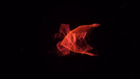 abstract glowing particle design