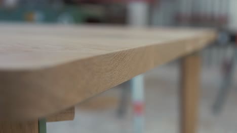 end grain on bespoke white oak table