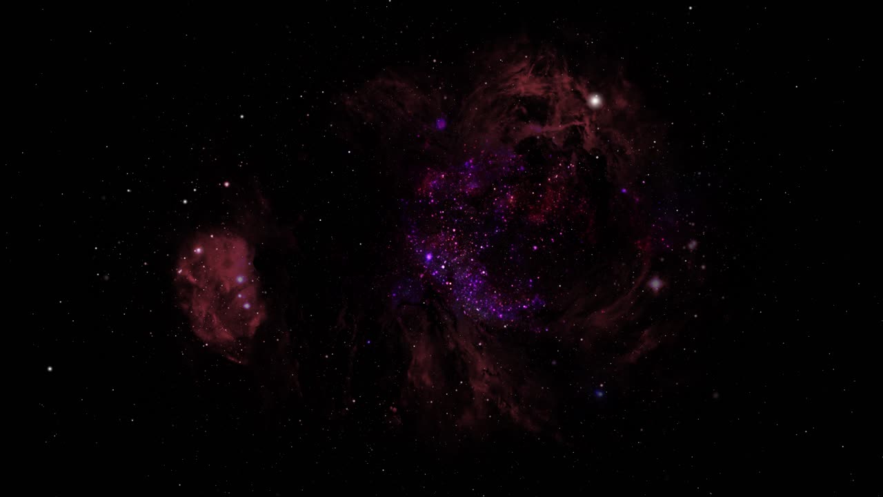 Interstellar flight seamless loop nebula