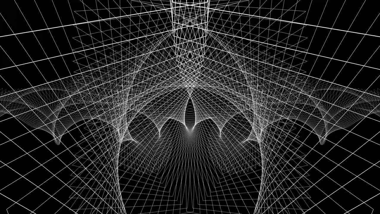 marco de alambre abstracto túnel sin fin