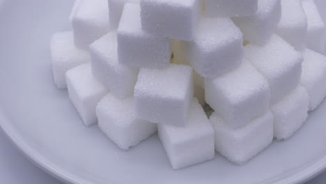 pile of sugar cubes rotating