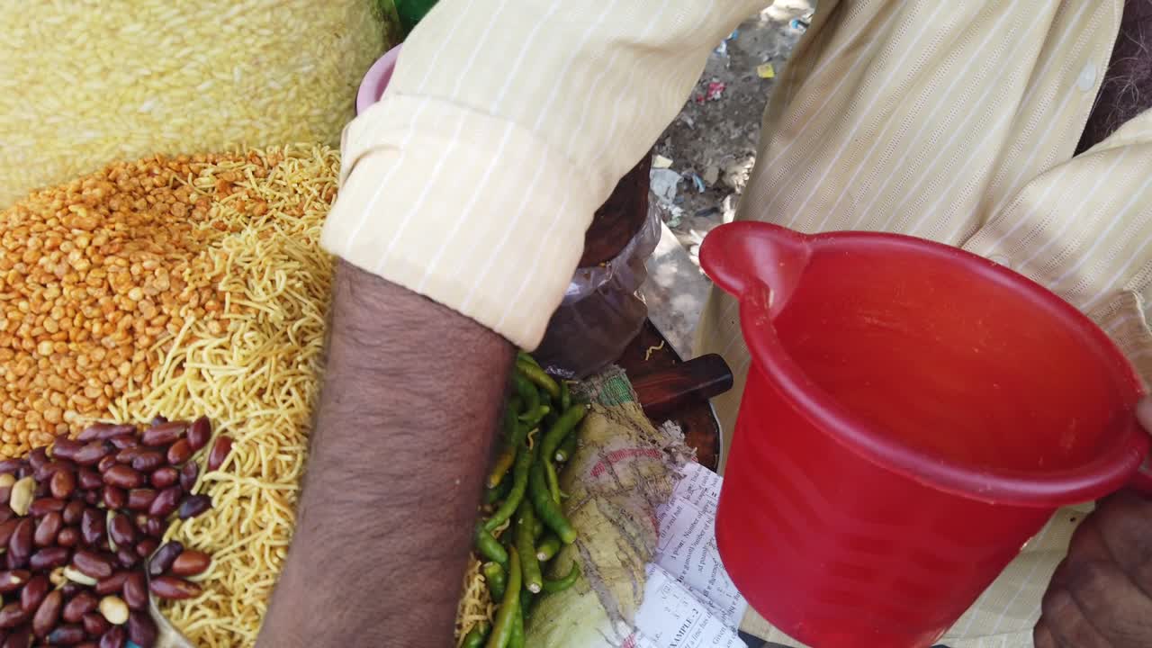 comida popular y famosa de la calle del subcontinente indio