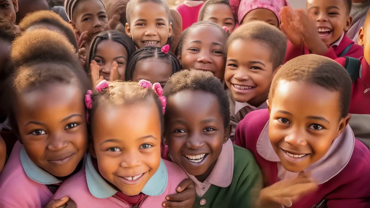 Happy Children at School