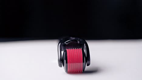 mezoroller (dermaroller) for home mesotherapy. beauty industry. close-up