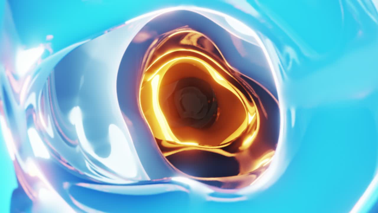 многоцветные абстрактные формы анимация с циклами жидкостей