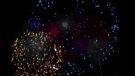 Animation-of-fireworks-on-black-backrgound