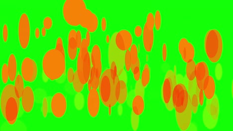 fondo verde con círculos en movimiento