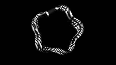 metal rope loop background
