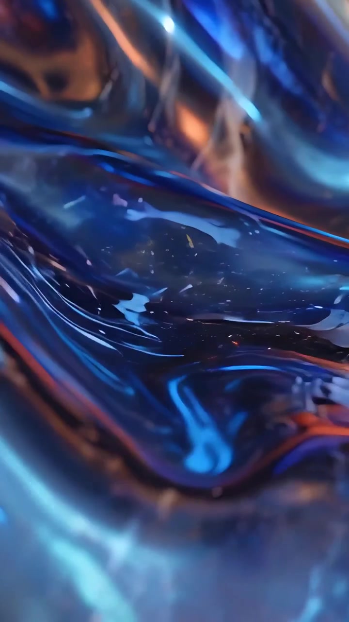Abstract Metallic Waves Background 4K