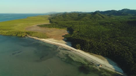 Vista-De-La-Exuberante-Vegetación-De-La-Playa-Popa,-República-Dominicana