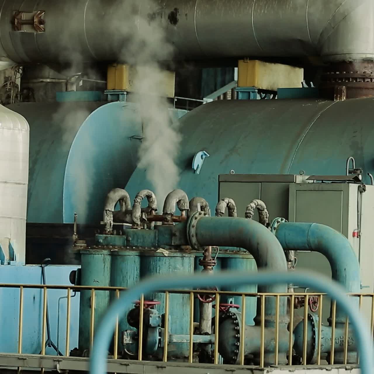 interior de la máquina de la central eléctrica