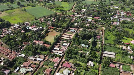 small city under kilimanjaro mountain