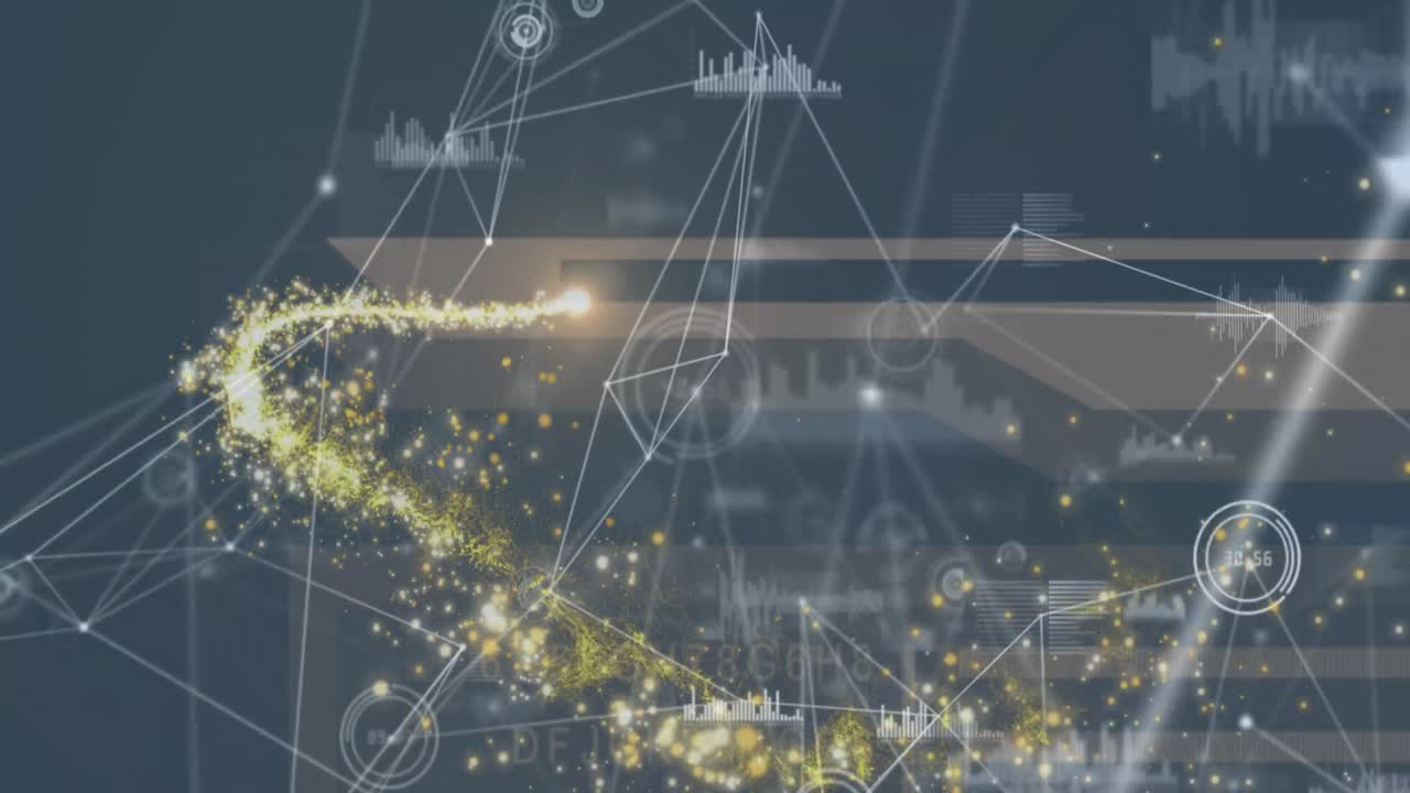 반 ⁇ 이는 반점이 있는 연결 네트워크의 애니메이션