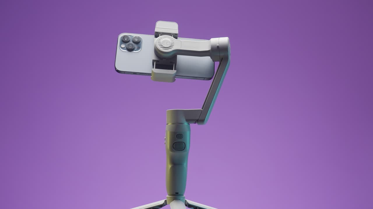 gimbal de teléfono inteligente en el trípode