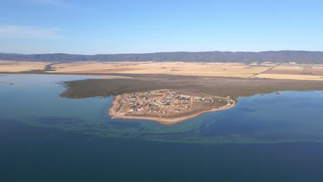 weerona island on south australia view from above, wide natural landscape