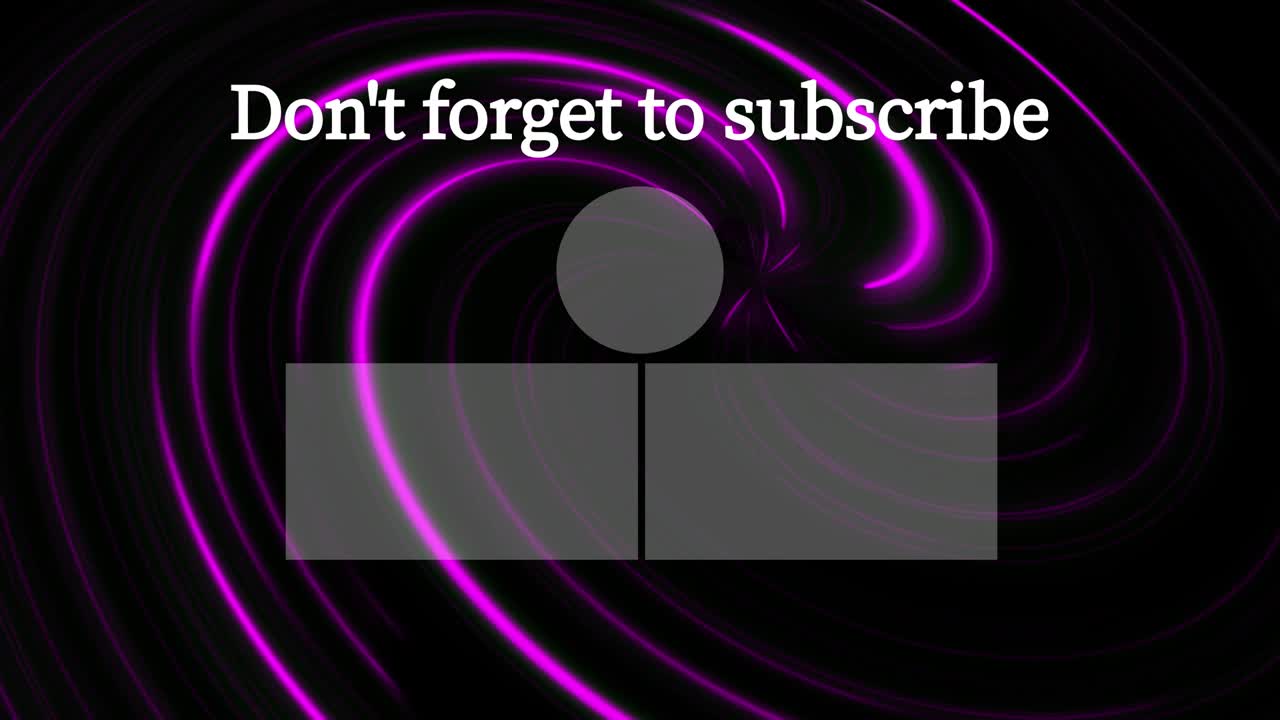 vórtice de neón tarjeta de finalización pantalla de finalización gráficos de movimiento