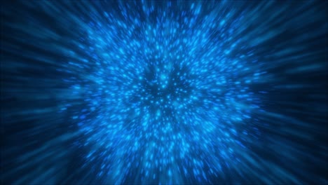 fondo cósmico azul abstracto con rayos de luz y estrellas