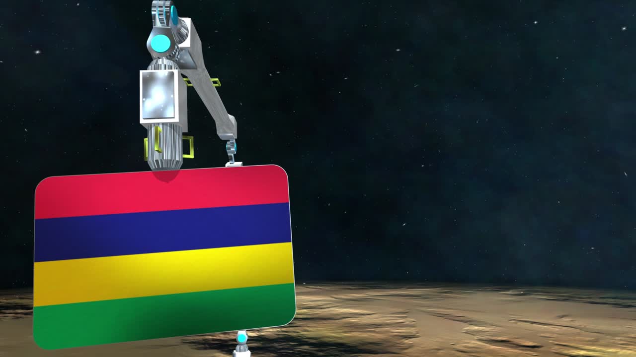 모리셔스의 발판이 지구에서 발굴되었습니다.