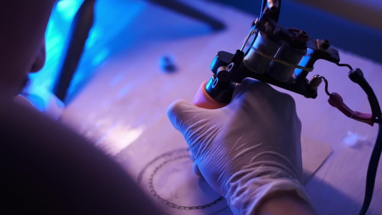 작물 문신술사 는 문신 을 만드는 법 을 배우고 있다