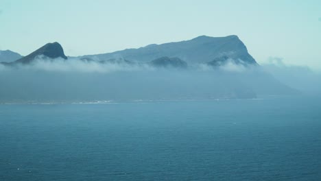 misty mountain landscape in cape town, south africa - wide