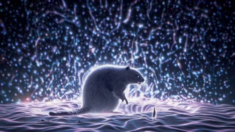 beavers in a cosmic landscape