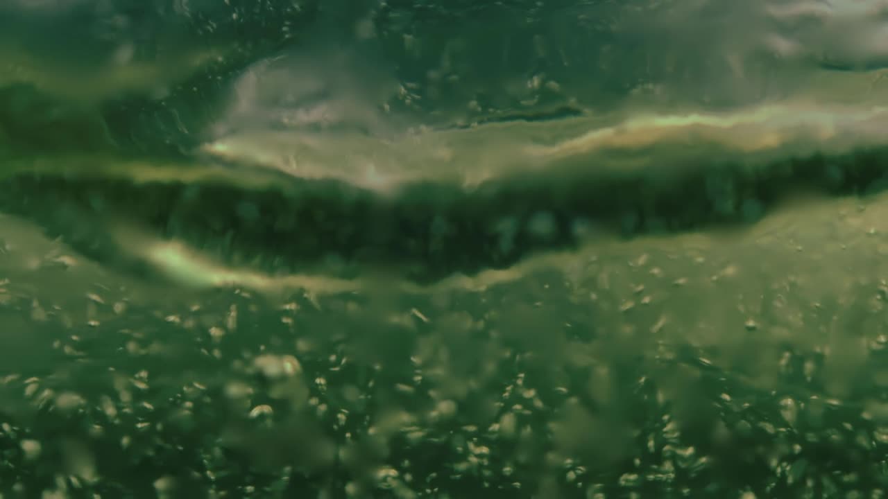 Abstract of green liquid style background with heat distortion