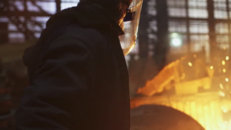 factory worker in protective gear