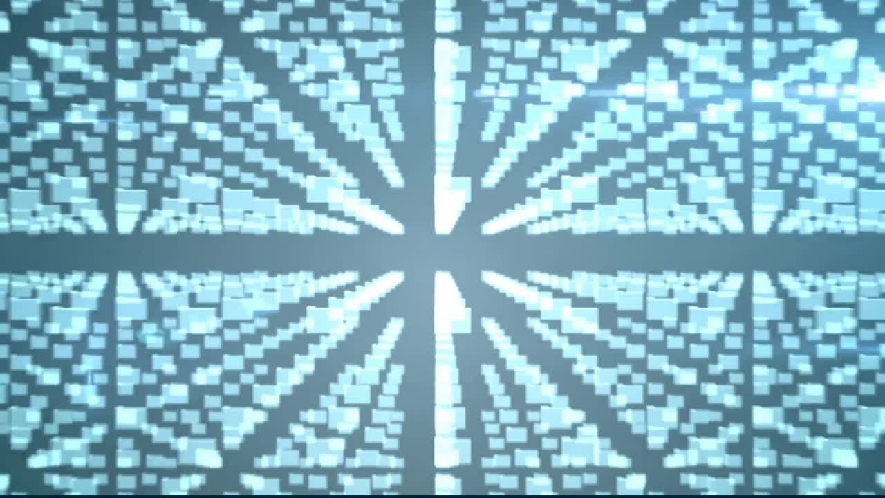 animación del procesamiento de datos a través de un candado de seguridad en línea