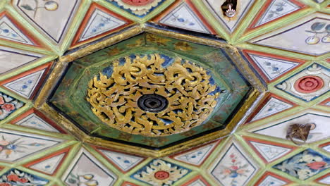 hand made ceiling of the mansion