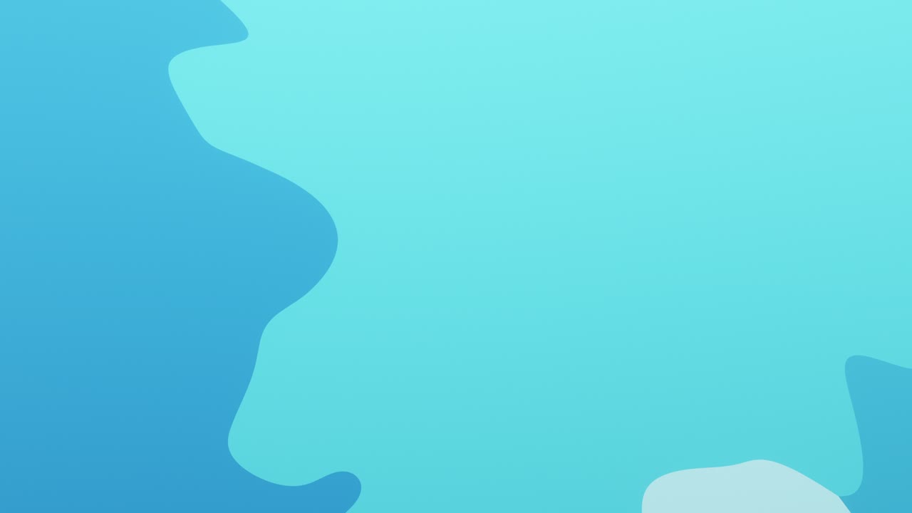 Animated abstract background made of flowing over each other color blobs