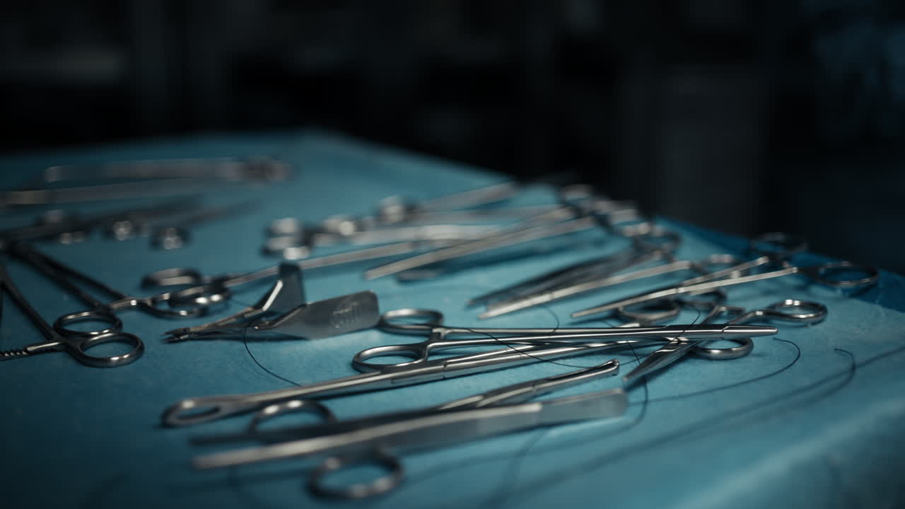 Surgical Instruments on a Table