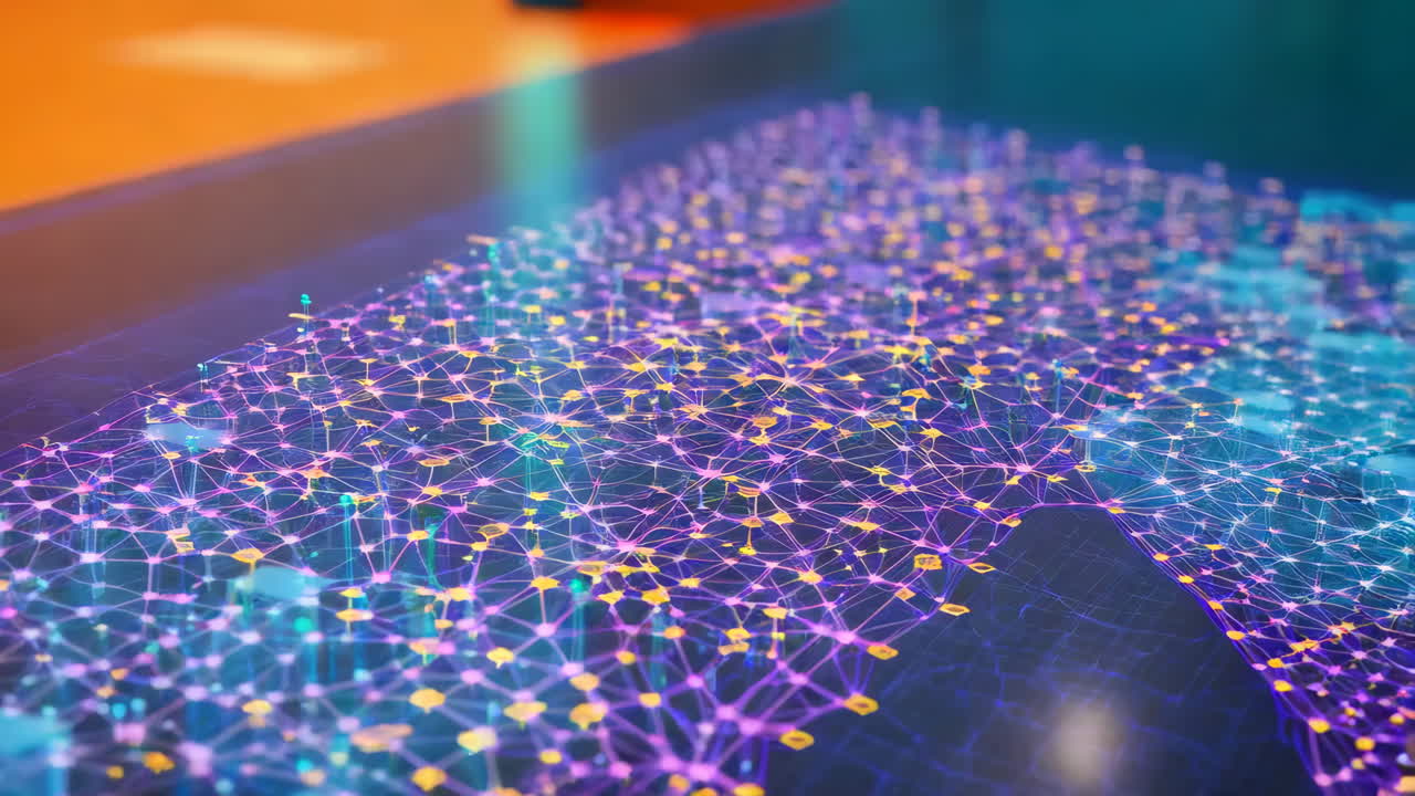 Abstract City Network Visualization