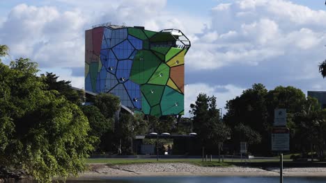 a vibrant mural on a tall building