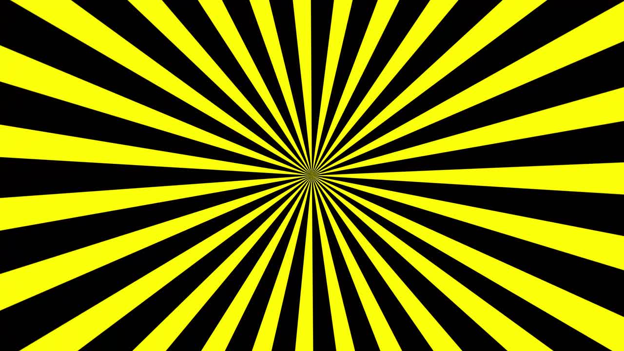 Yellow and Black Radial Pattern