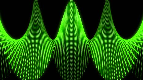 patrón de forma de punto de color verde animación gráficos de movimiento