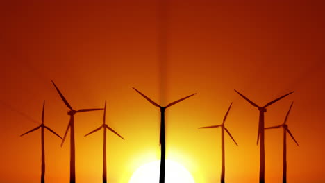 wind power at sunrise