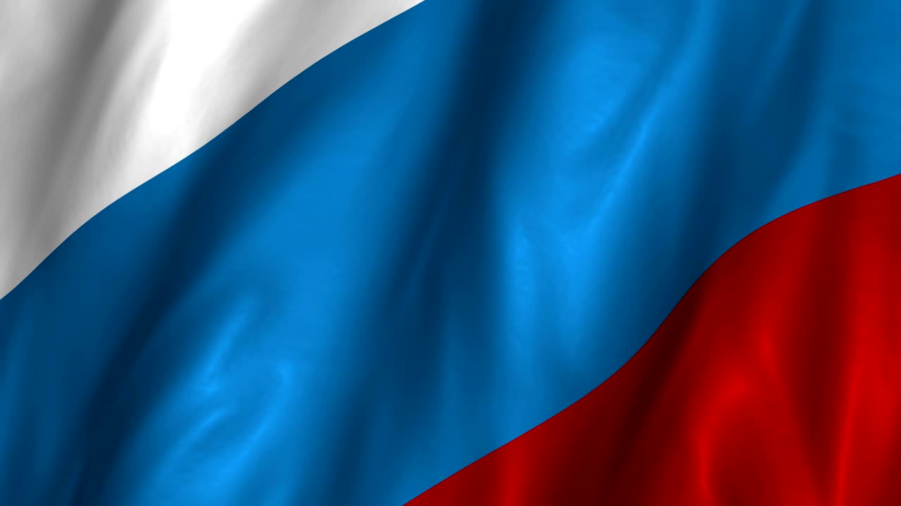 rusia agitando la bandera de 4k