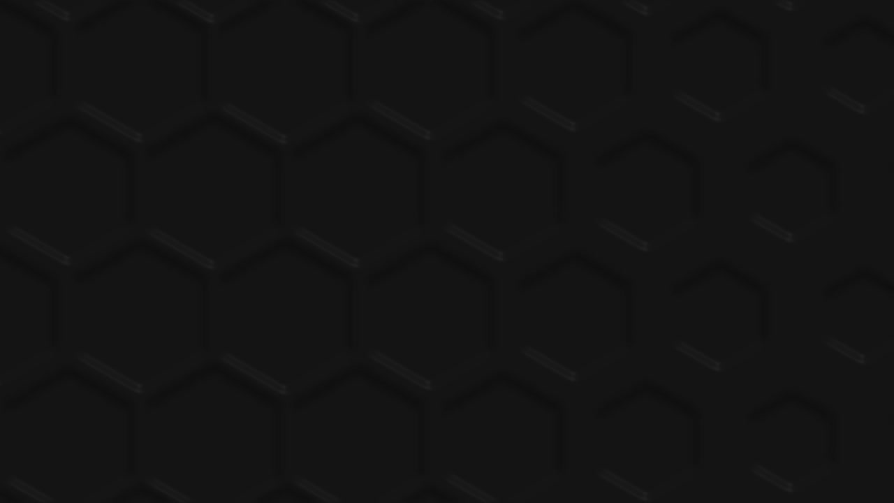 fondo abstracto negro hexagonal - renderización de hexágonos abstractos en 3d