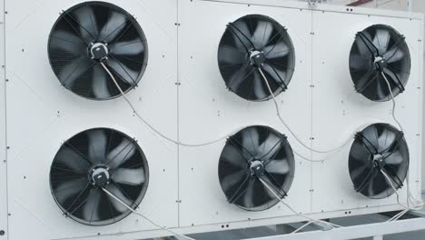 air conditioners on the roof of an industrial building. hvac